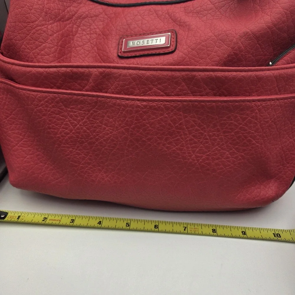 ROSETTI Faux Leather Bright Pink Shoulder Bag Hobo VTG